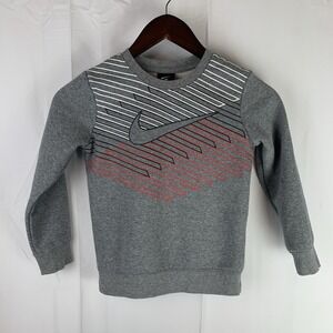 Nike Youth Gray Sweater‎ Pullover Sweatshirt  5-6 Years